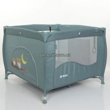 Детский манеж ME 1030 ARENA Jade Green Len, зеленый